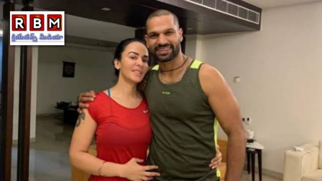 shikhar dawan and his wife